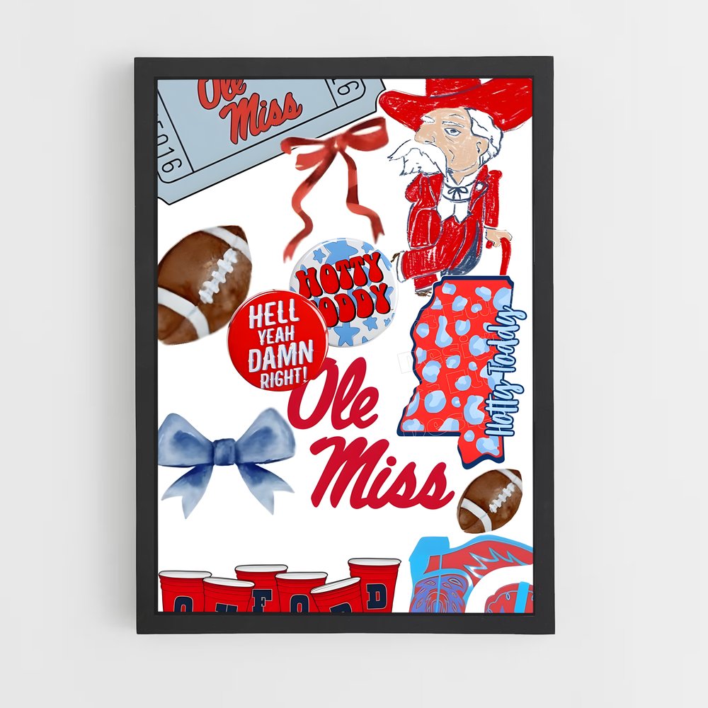 Poster Ole Miss Pride – affiche Baseball (vue 2)